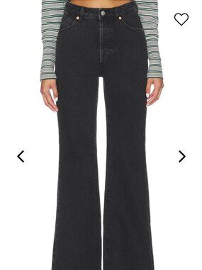 Rolla's East Coast Flare Jeans in Black Sand Size M (AU 10)